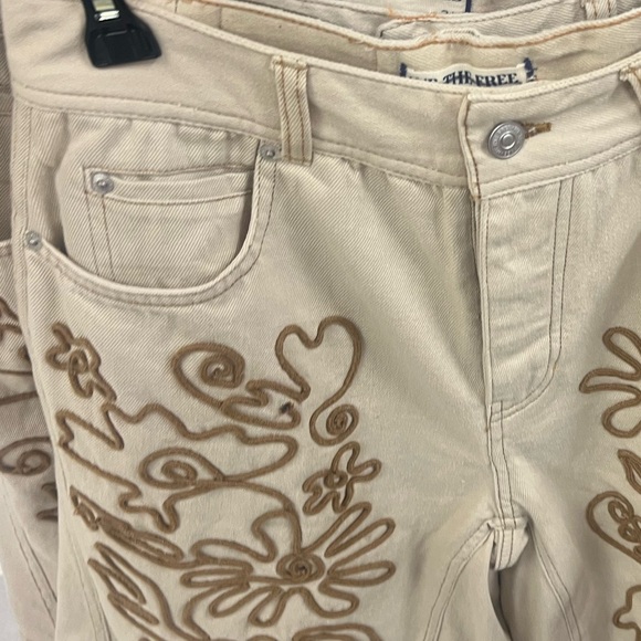 Sold ❌Free People Long Shorts We The Free Cruisin' Soutache Jorts Ivory FESTIVAL - Picture 9 of 9